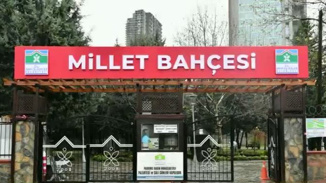 Millet bahçesi tabelasındaki M harfini çalan kişiye 7 yıl hapis cezası! Hiç millet bahçesine gittiniz mi?