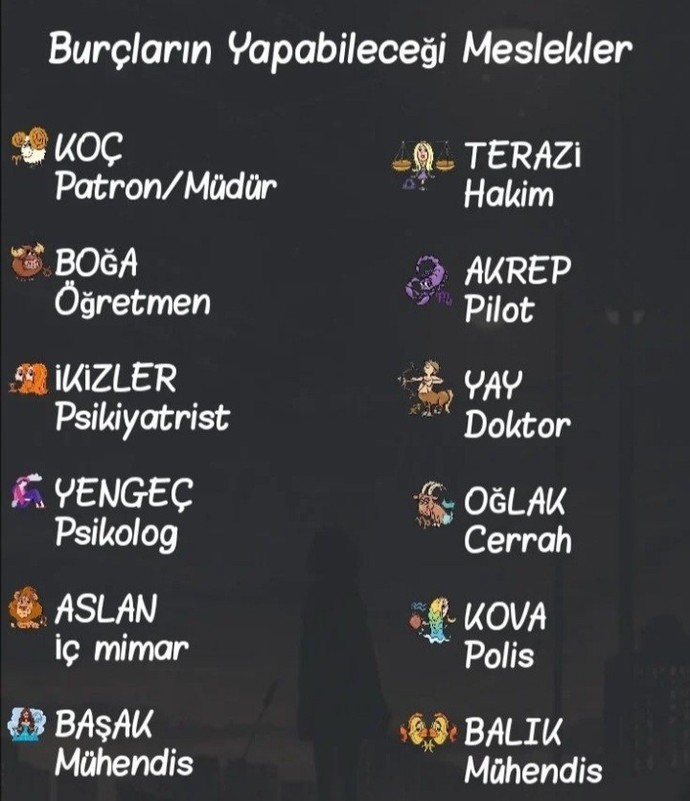 Burcuna göre yapabileceğin meslek ne?