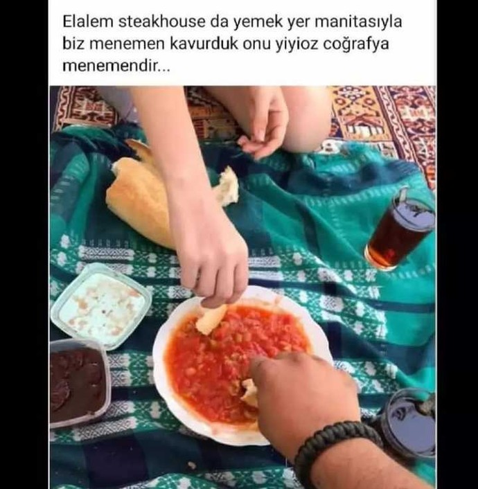 Sevgiliyle menemen yemek varoşluk mudur?