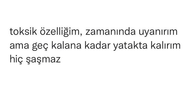 Toksik özelliğiniz var mı?