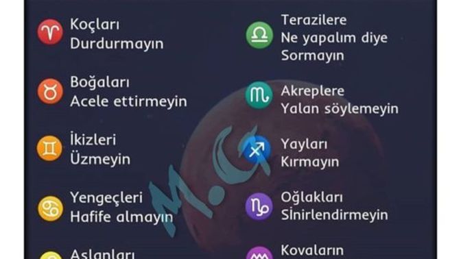 Burçların 12 kuralı nedir?