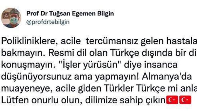 Doktorlar yabancı hastalarla sadece Türkçe konuşsun dedi, tepki çekti. Sizce doktorların yabancı hastalara tavrı nasıl olmalı?