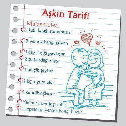 Aşkın tarifi var mı?