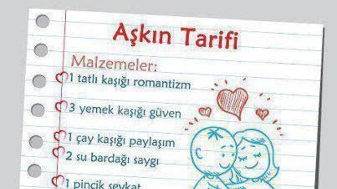 Aşkın tarifi var mı?