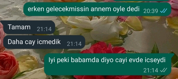 Telefonunuza en son gelen mesajda ne yazıyordu?