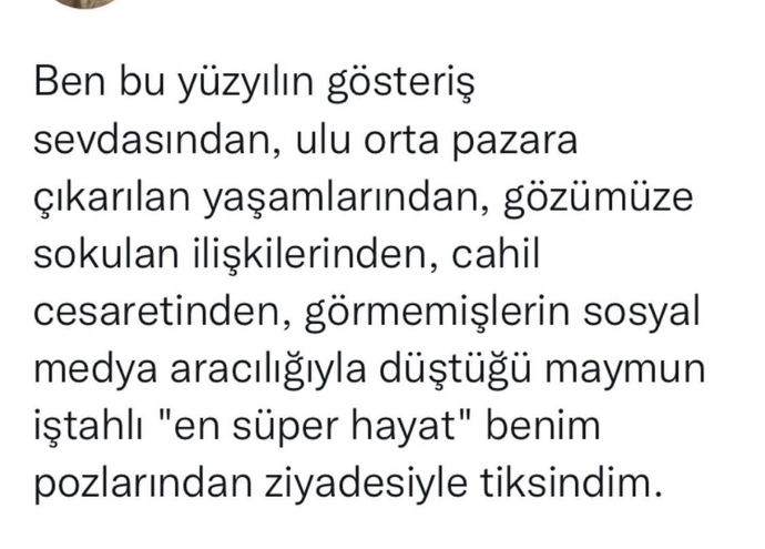 Bu yüzyılda sizi ne mutsuz etti/ nelerden bıktınız?