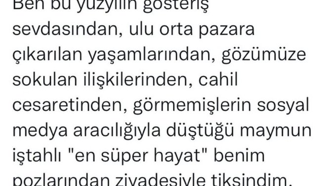 Bu yüzyılda sizi ne mutsuz etti/ nelerden bıktınız?