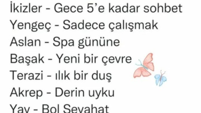 Bugün neye ihtiyacın var acaba?