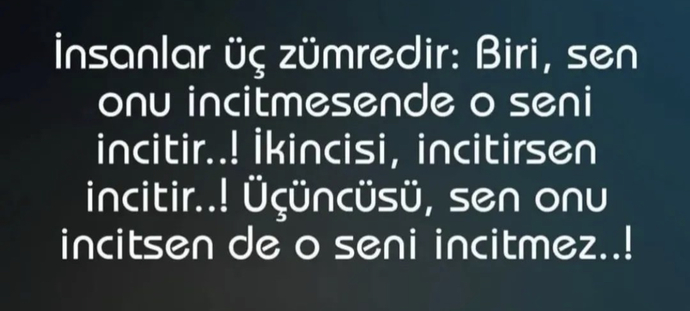 Sen hangi insanlardansın?
