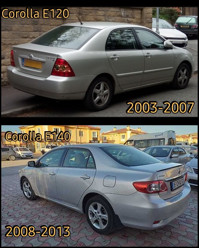 Hangi Toyota Corolla sizce E120 mi? (2003-2007) E140 mı? (2008-2013 ) Japonların 2 kralı hangisini tercih etmeliyim?