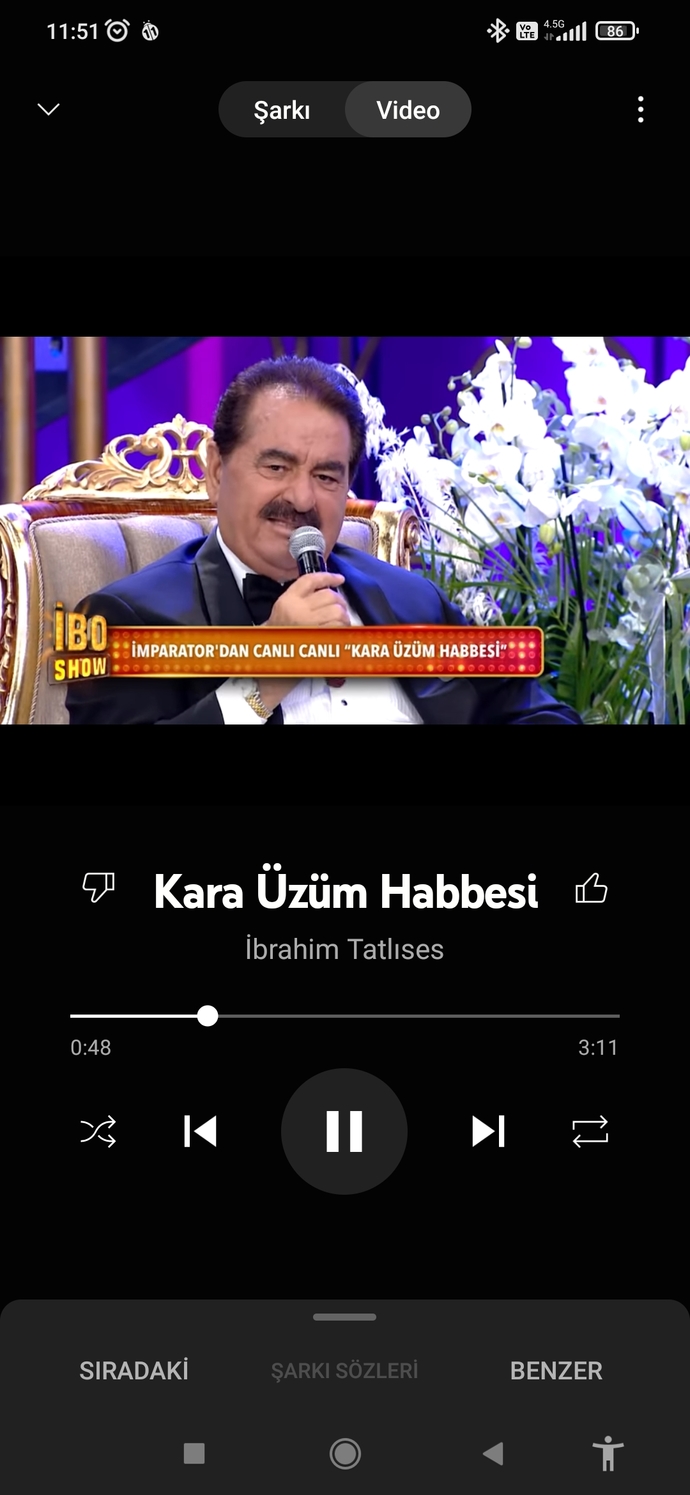 Devamlı Kara üzüm habbesi dinleyen bir ben miyim?