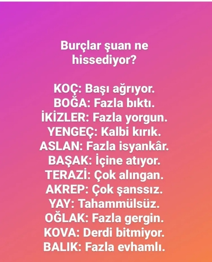 Tam da şu an ne hissediyor sunuz?