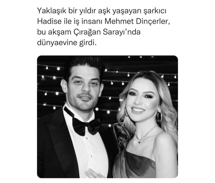 Hadise sessizce evlenmiş. Duydunuz mu?