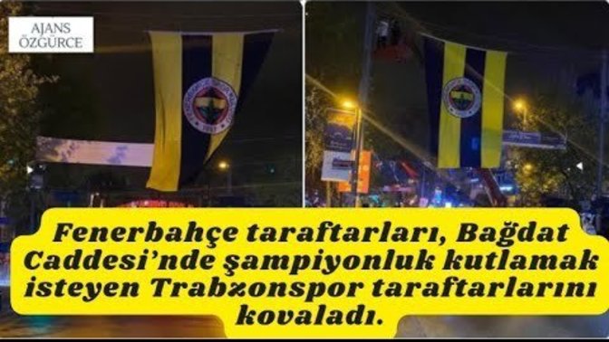 Fenerbahçe Taraftarları Bağdat Caddesi’nde Trabzonspor Taraftarlarını Kovaladı. Bu Hazımsızlık mı?