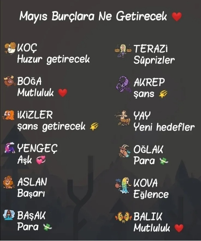 Mayıs ayı size ne getirsin☺️?