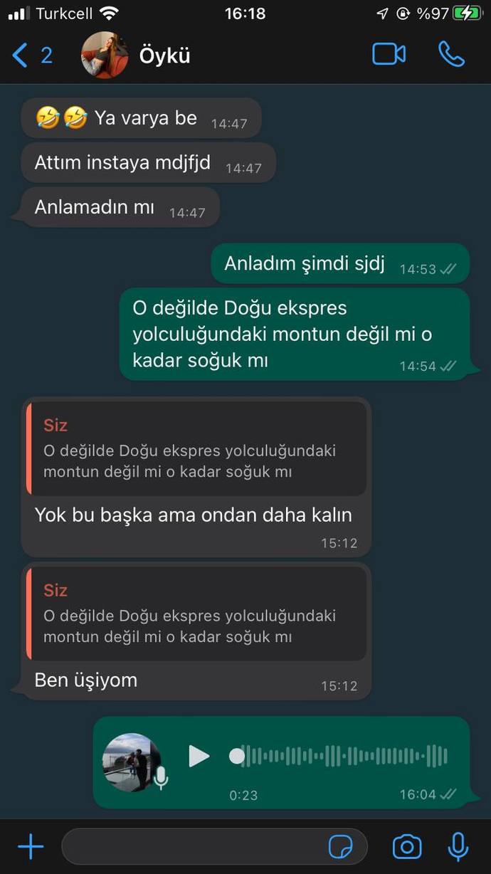 Telefonunuza en son gelen mesaj ne?