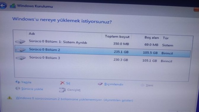 Win 10 kurulumu yardım eder misiniz?