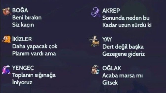 Dünyanın sonu gelmiş olsa, burcuna göre ne derdin?