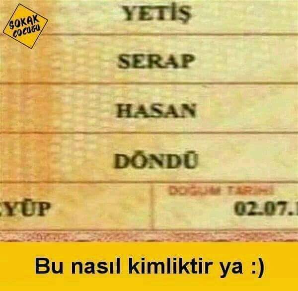 Hiç tuhaf kimliğe sahip birini gördünüz mü?