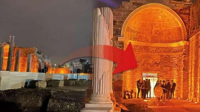 Antik kente bar açtılar. Girişler tarihi kapıdan. Ne düşünüyorsunuz?