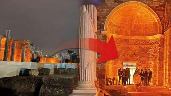 Antik kente bar açtılar. Girişler tarihi kapıdan. Ne düşünüyorsunuz?