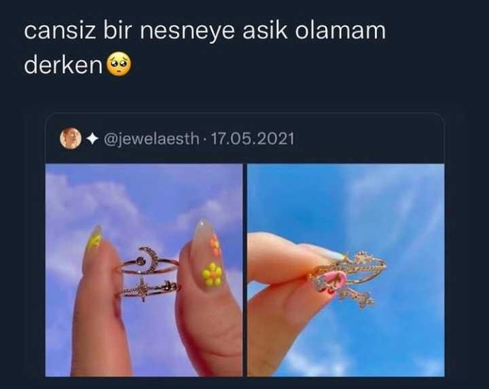 En son hangi cansız nesneye aşık oldunuz?