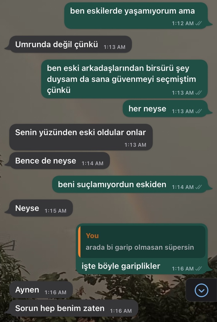 Eski sevgili meselesi?
