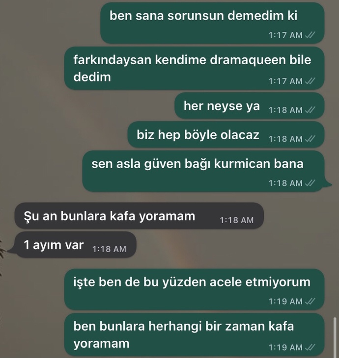 1 ayım var dediği şey yks.