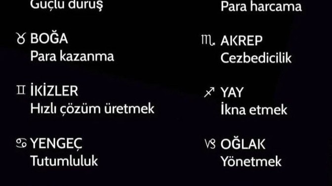 Burcuna göre iyi olduğun konular ne?