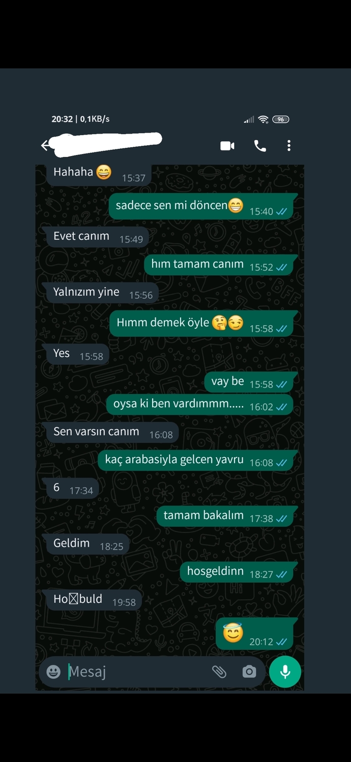 Nasıl sevgiliyiz ya şu konusmaya bakar mısınız?