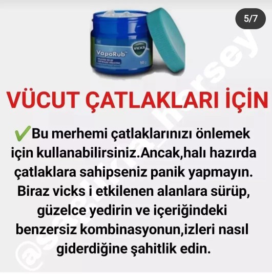 Vicks ne işe yarar biliyor musunuz?
