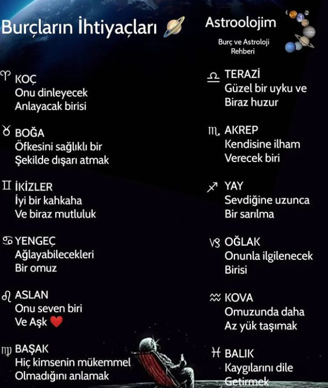 Burcuna göre neye ihtiyacın var?
