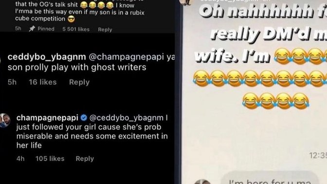 Drake, kendisine kötü yorum yapan kullanıcın karısını takip etti. Ergence değil mi😂?