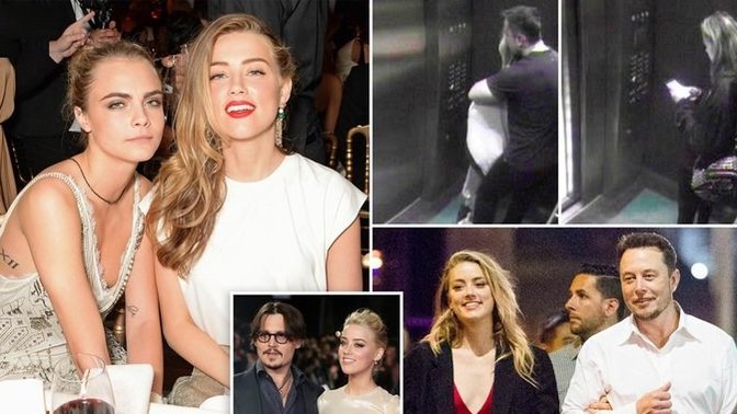 Amber Heard, Musk ve Cara Delevingne ile üçlü ilişki kaydı sence doğru mu?
