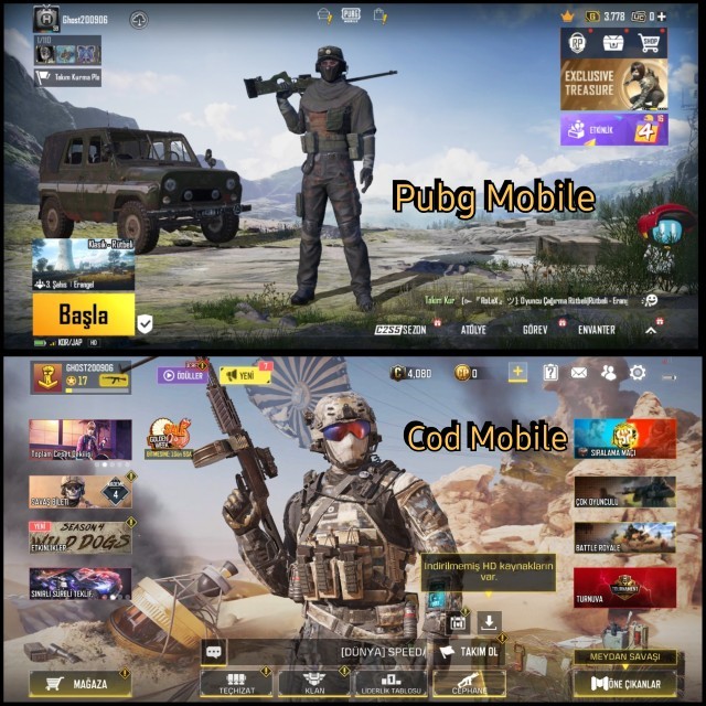 Call of Duty Mobile 🆚 PUBG Mobile, i̇kisi arasında hangisi daha başarılı kaliteli sizce oynayanlar özellikle görüşleri nedir?