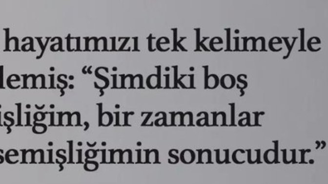 Neleri boşverdiniz?