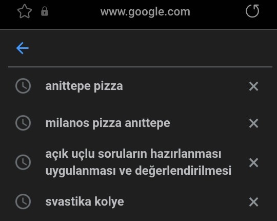 İnternetten son olarak ne aradınız?
