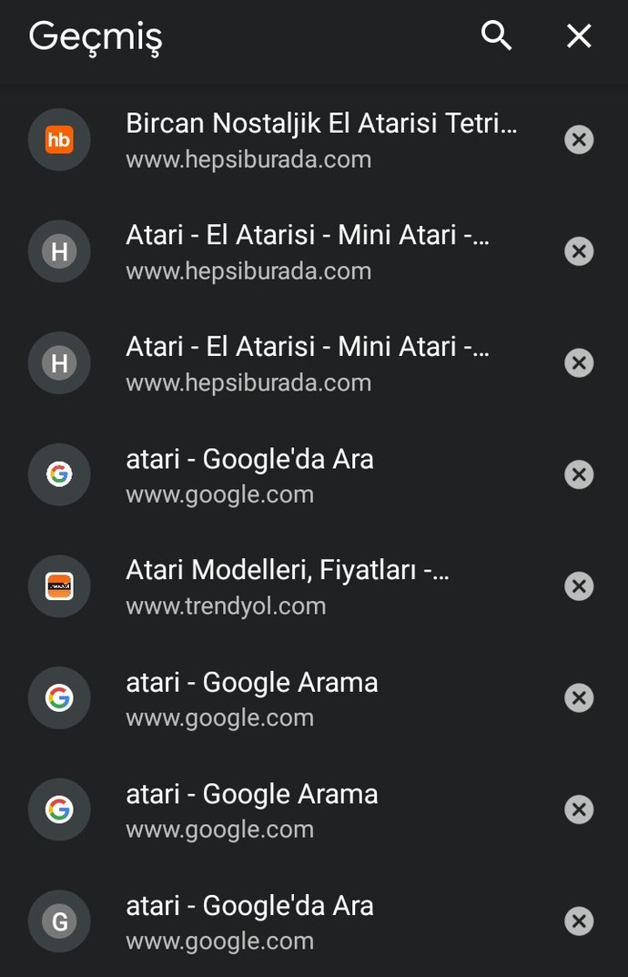İnternetten son olarak ne aradınız?