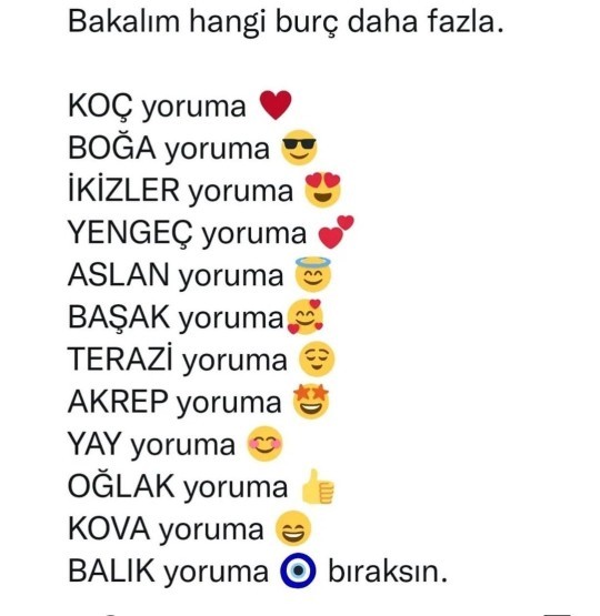 Bakalım hangi burç daha fazla?