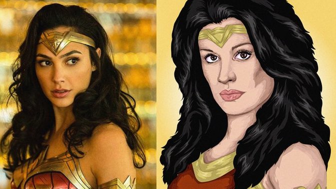 Wonder Woman çizimi nasıl olmuş?