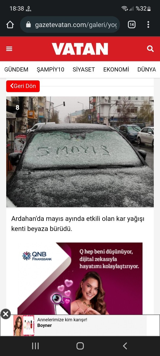 Mayıs ayındayız ve bazı şehirlere kar yağmış. Ne oluyor böyle?
