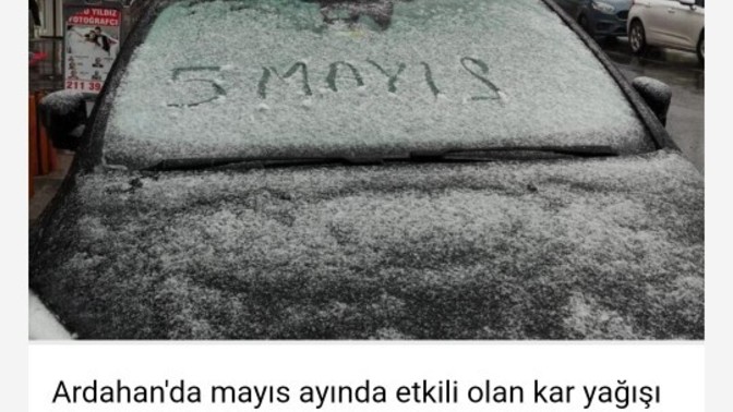 Mayıs ayındayız ve bazı şehirlere kar yağmış. Ne oluyor böyle?