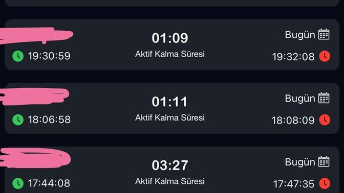 Son konuşma saatlerine bakın özellikle kızın?