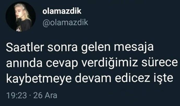 Gelen mesajlara genellikle hemen cevap verir misiniz?