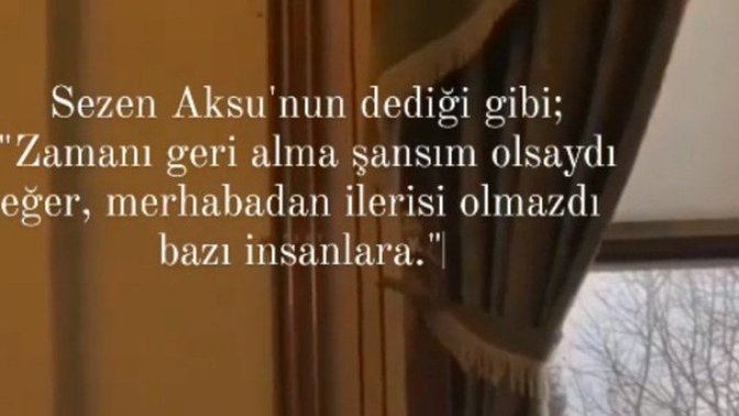 Zamanı geri alma şansım olsaydı dediniz mi?