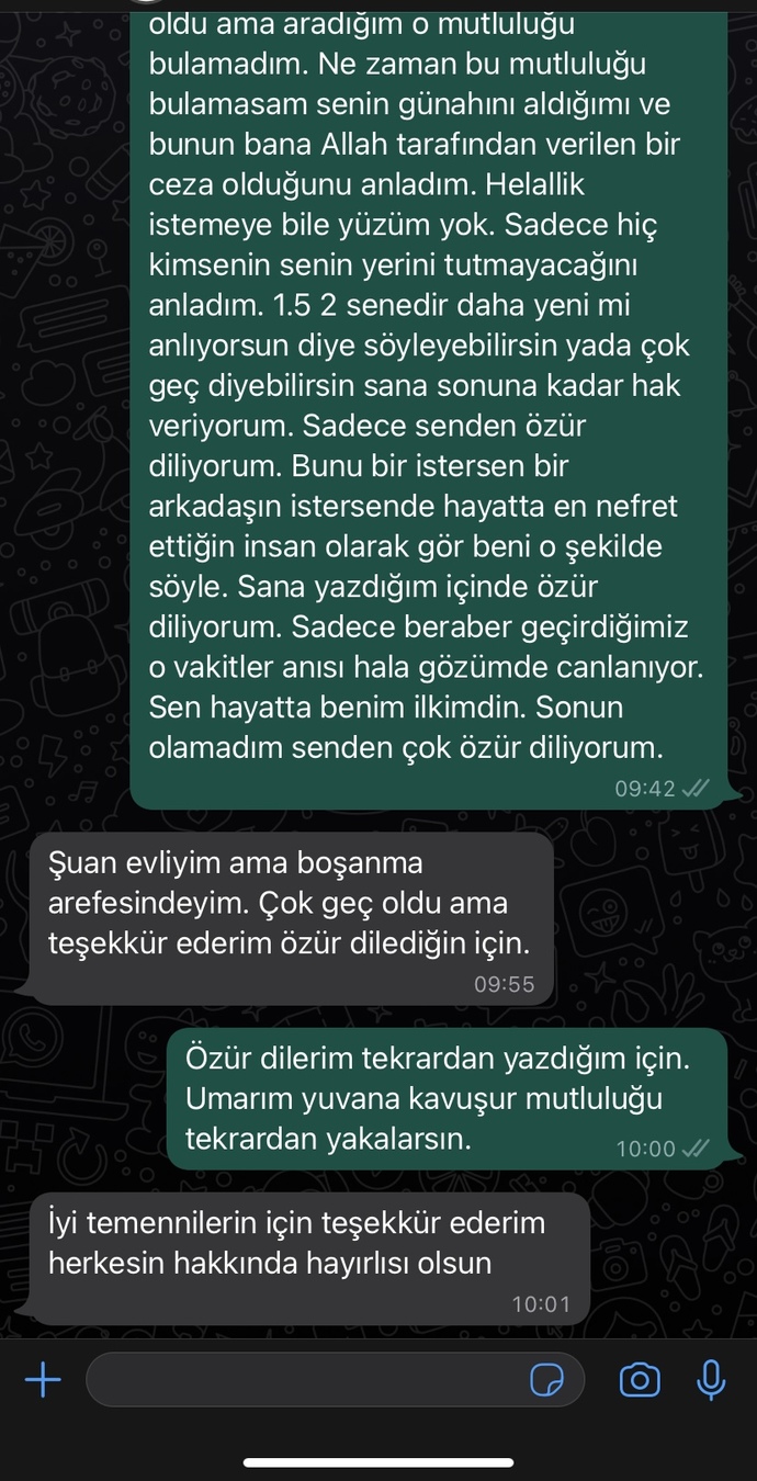 Hayatınıza giren ilk insana hiç geri dönüş yaptınız mı?