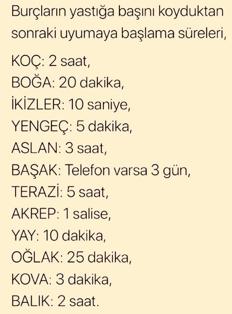 Burcunuza göre yastığa başını koyduktan sonra ne zaman uyursun?