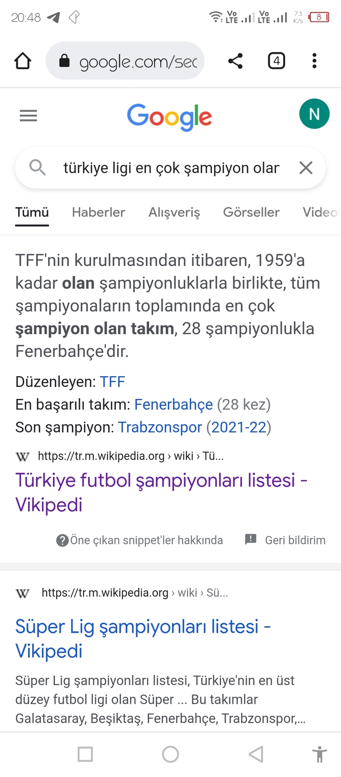 Türkiye liginin en çok şampiyon olan takımı Fenerbahçe onaylandı ne düşünüyorsunuz?
