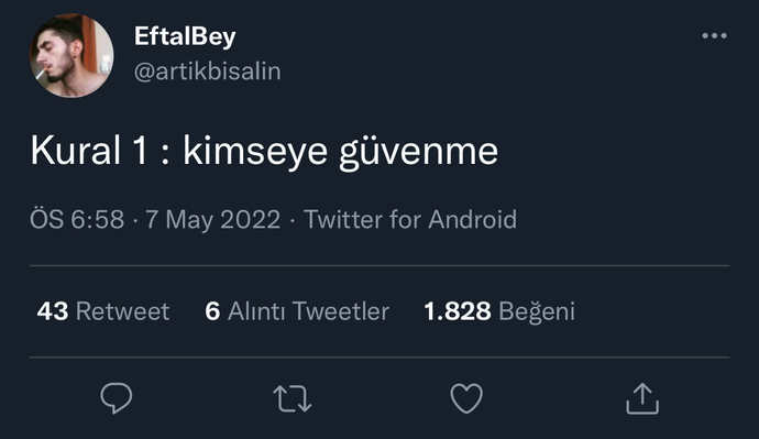 Hayatının kuralı ne?