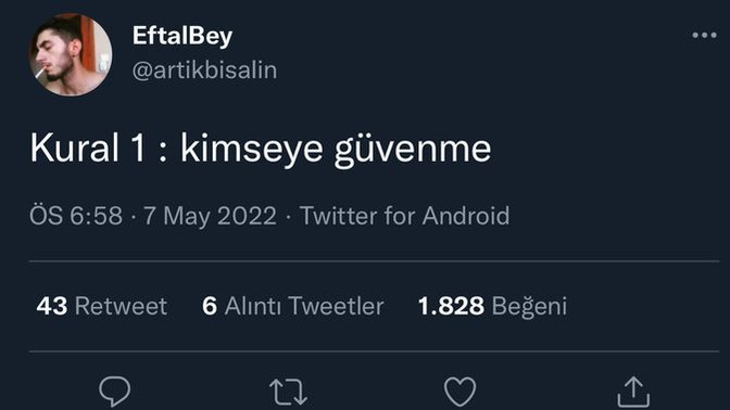 Hayatının kuralı ne?
